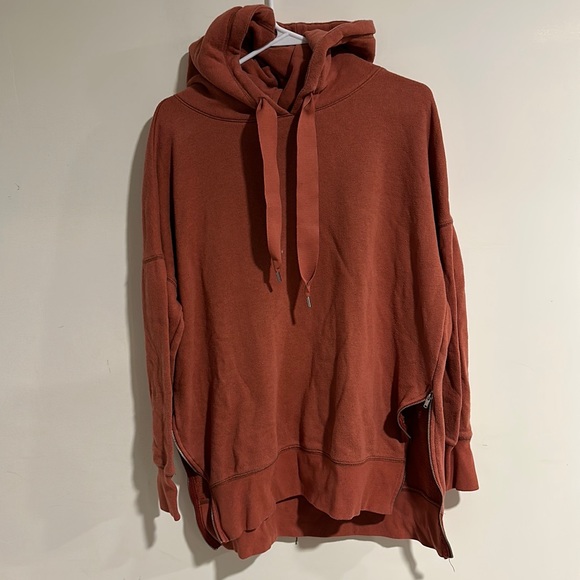 aerie Tops - Aerie - Side Zip Hoodie - Burnt Orange ish color